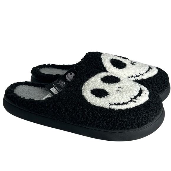 Disney Nightmare Christmas Jack Plush Cozy Slippers S/M Adult Slip On Shoes NEW - Picture 1 of 7